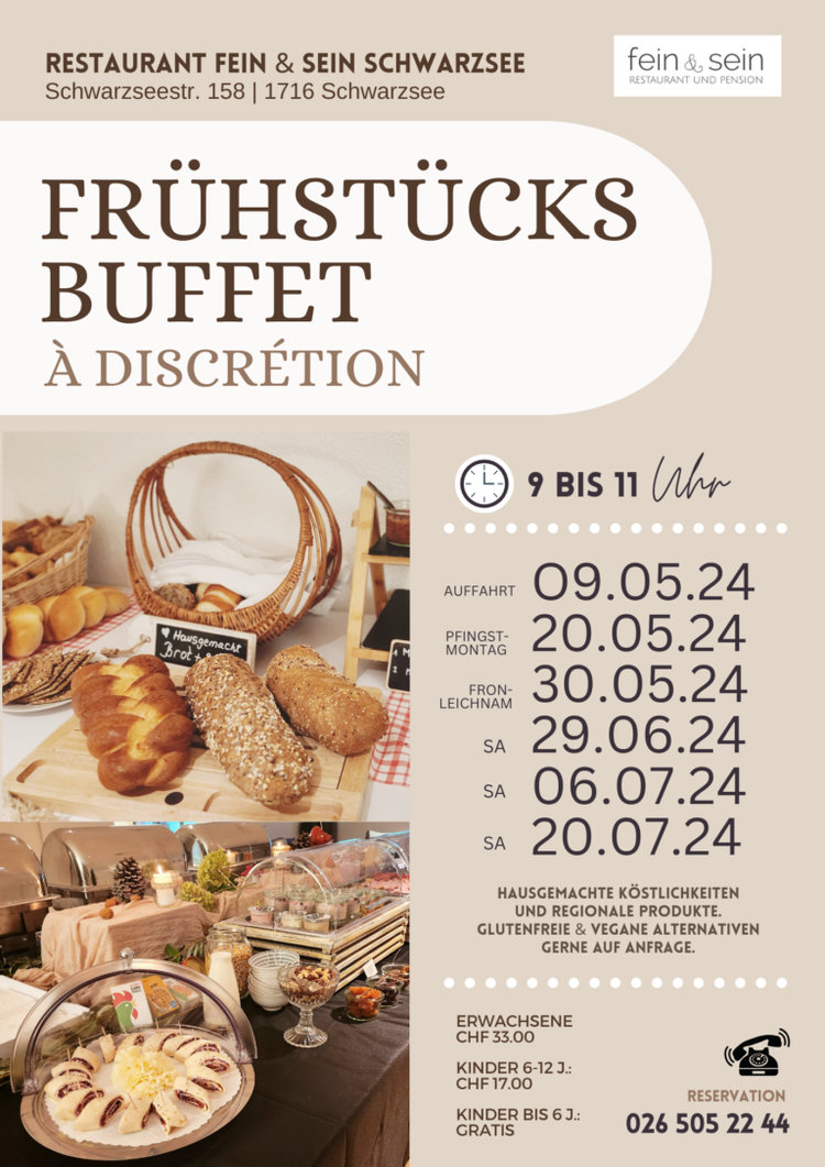 Frühstücks-Buffet à discrétion